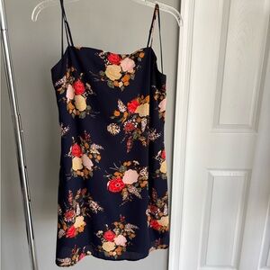 Francesca's Collections Navy Floral Mini Dress